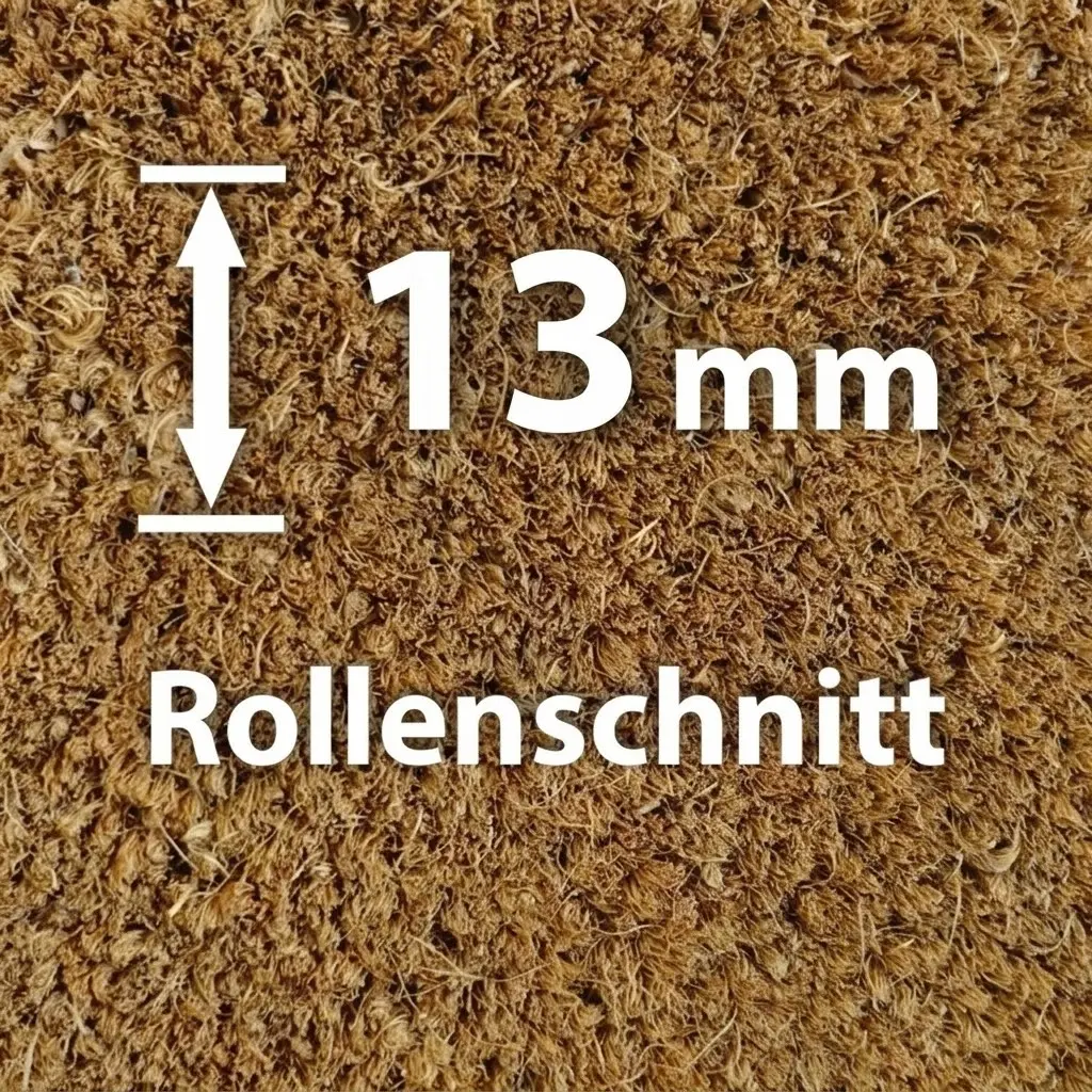 Kokosmatte Natur 13 mm (Rollenschnitt)