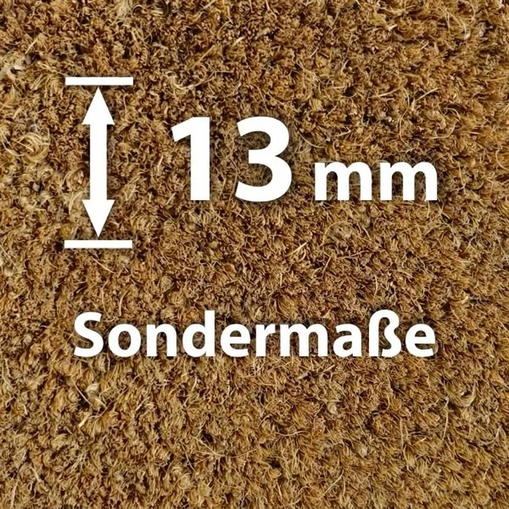Kokosmatte Natur 13 mm (Sondermaße)