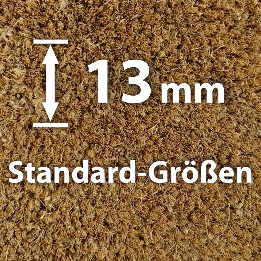 Kokosmatte Natur 13 mm (Standard-Größen)