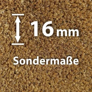 Kokosmatte Natur 17 mm (Sondermaße) - Hochwertige Schmutzfangmatte von Matten24