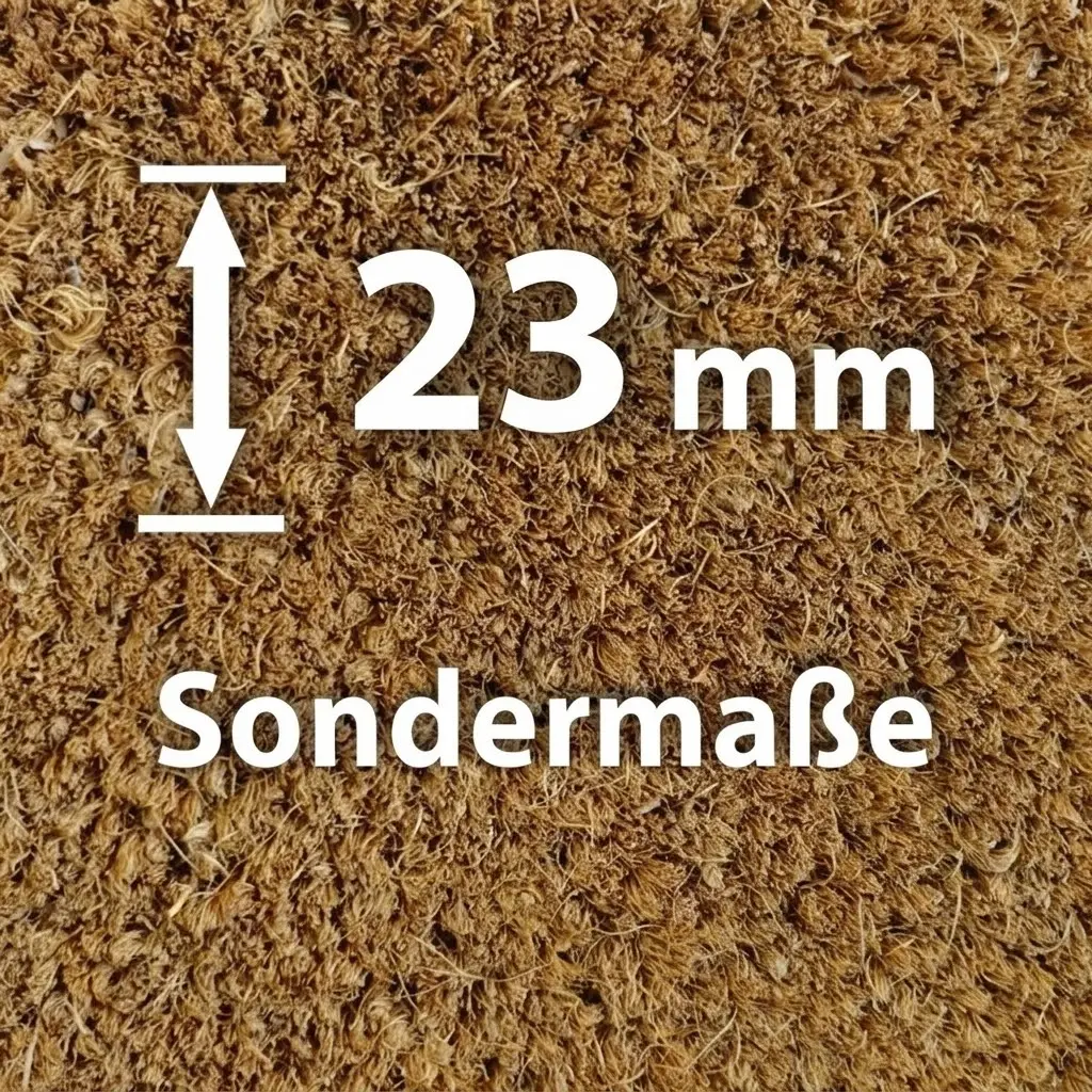 Kokosmatte Natur 23 mm (Sondermaße)