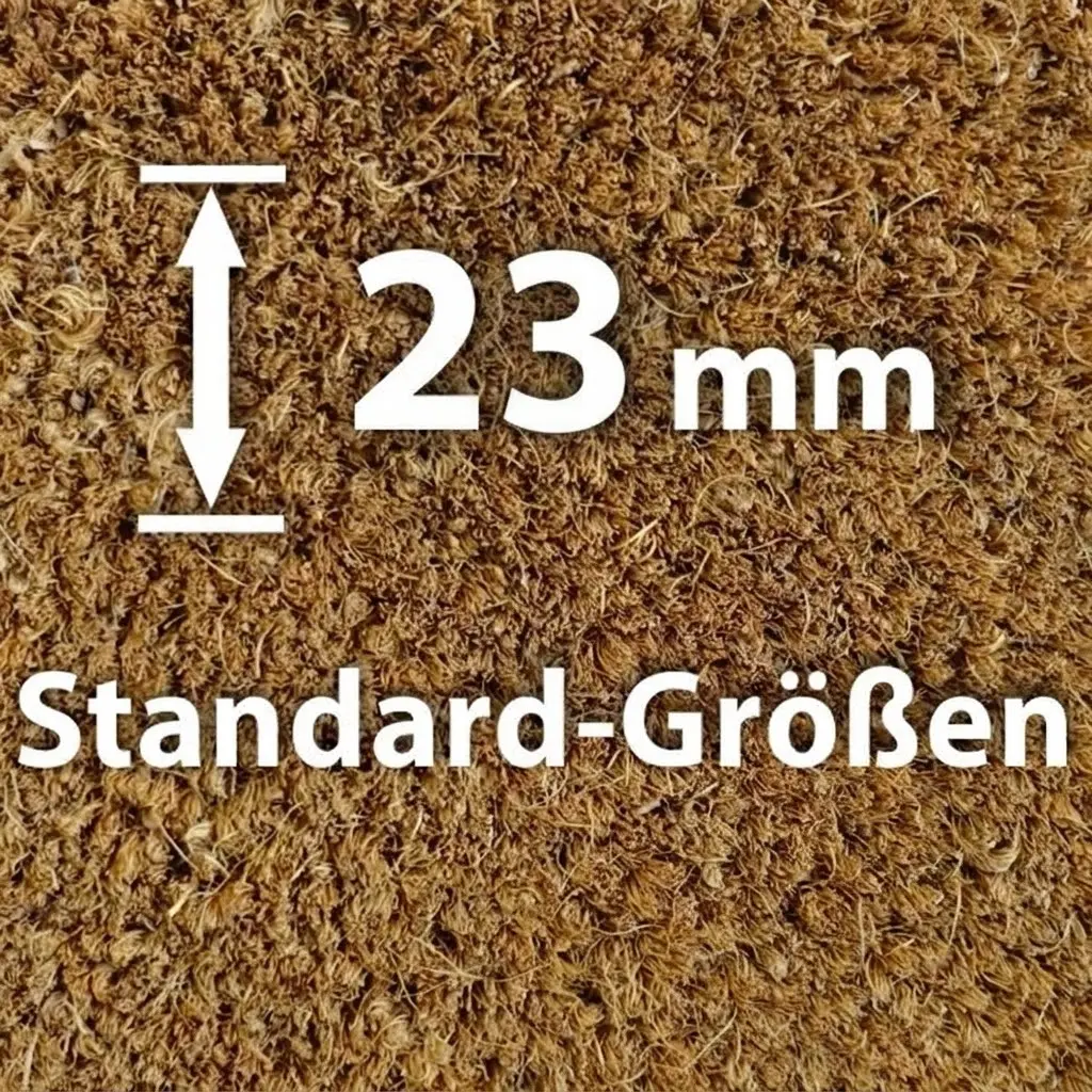 Kokosmatte Natur 23 mm (Standard-Größen)