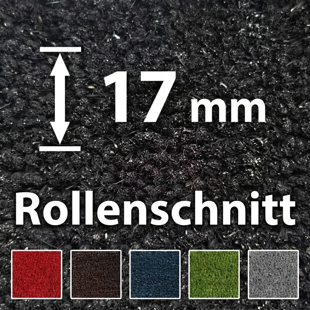Farbige Kokosmatte 17 mm (Rollenschnitt)